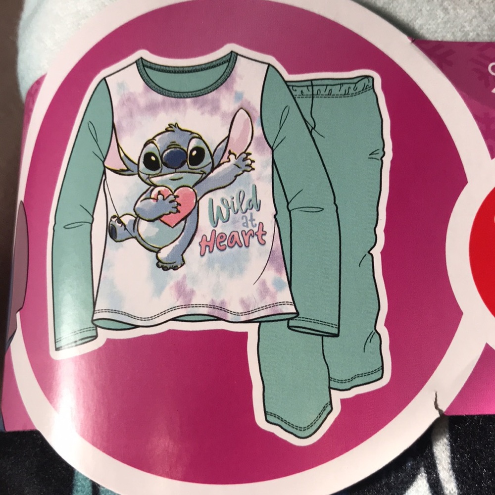 NWT Stitch Flannel Pajama Set - 2 Piece (Disney) - Picture 3 of 5